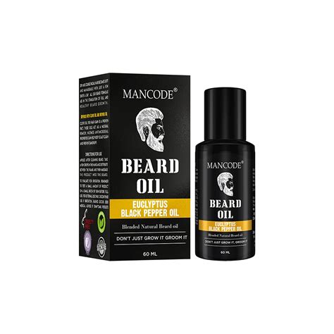 MAN CODE Mancode Eucalyptus and Black Pepper Beard Oil 2X Quantity ...