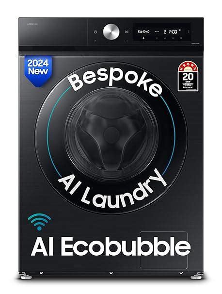 Samsung 12 kg, 5 Star, AI Ecobubble, Super Speed, Wi-Fi, Hygiene Steam ...