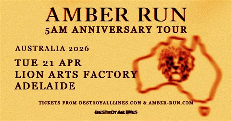 Amber Run // Adelaide // 5am Anniversary Tour // Lion Arts Factory ...