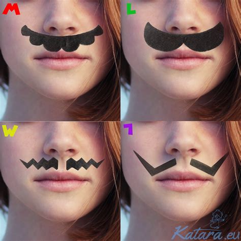 Katara 1826 Fake mustache for Kids - Mario, Luigi, Waluigi, Wario ...
