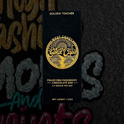 West Coast Gold Caps Psilocybin Chocolate Bar 3.5G - High Fashion ...