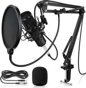 Techtest 800 Condenser Mic for Singing Recording Studio Equipments Full ...