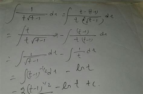 integral of 1/t.square root of t-1 wrt. dt - Brainly.in