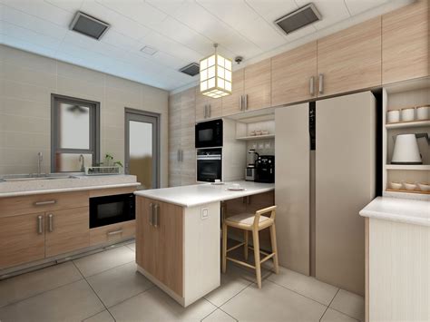 厨房 - 效果图交流区-建E室内设计网