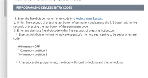 97 Deville How to Program a Remote Key Entry 的图像结果