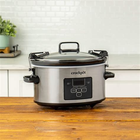 Crock-Pot Digital Programmable Slow Cooker with Locking Lid, Feeds 4 ...
