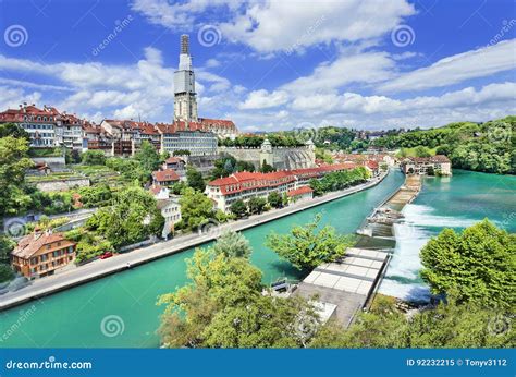 Panoramic View on Old Town of Bern, Capital of Switzerland Stock Image - Image of landmark ...