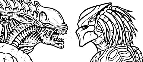 Image result for Alien vs Predator Draw