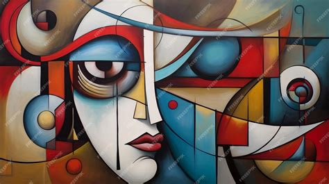 Premium AI Image | pablo picasso abstract painting