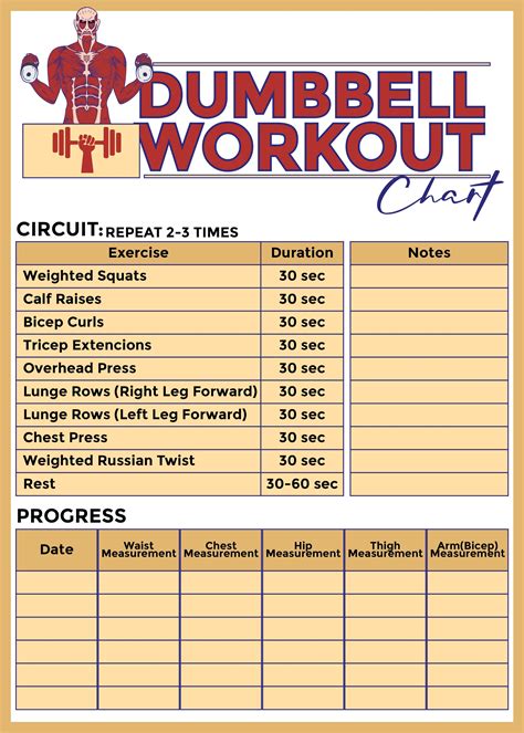 Exercise Workout Chart 的图像结果