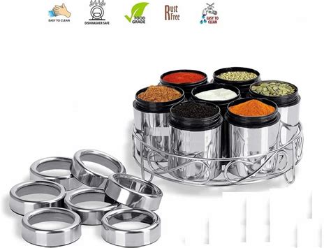 Stainless Steel Spice Box - Stainless Steel Dabba Trader - Wholesaler ...