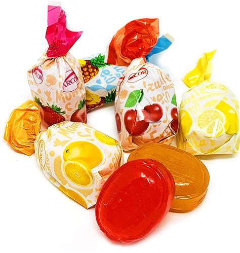 Arcor Assorted Filled Fruit BonBons | Bulk Hard Candy | assorted fruit ...