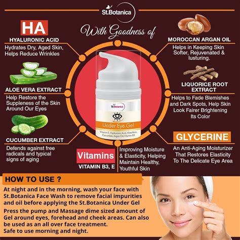 Alfa Store. Under Eye Cream (With Vitamin E, B3, Hyaluronic acid, Aloe ...