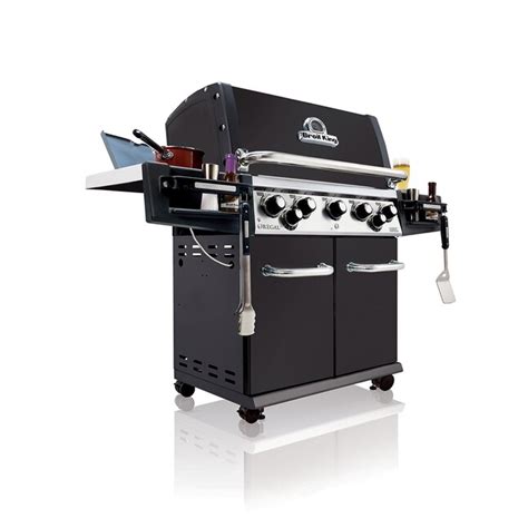 Broil King Regal 590 Pro Black 5-Burner Gas Grill with 1 Side Burner at ...