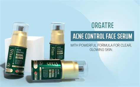 Orgatre Acne Control Face Serum for Oily Skin with Niacinamide ...