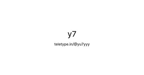 y7 — Teletype