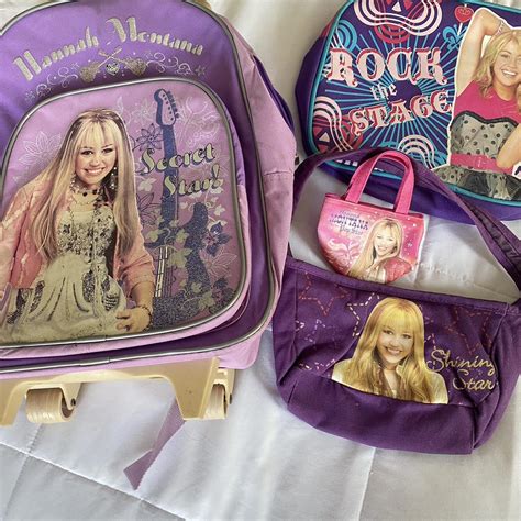 Hannah Montana backpack, purse, coin purse and lunch... - Depop