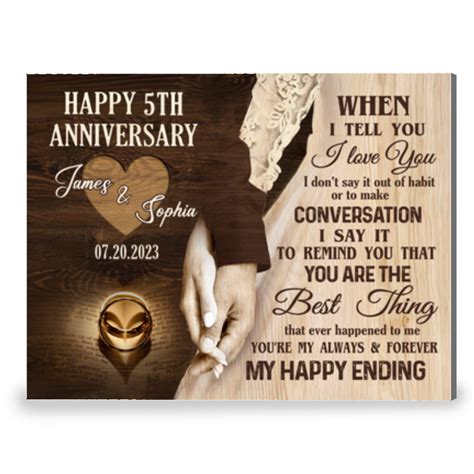 5th Year Wedding Anniversary Gifts