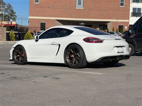 Porsche 981 Cayman S with 19" VS-5RS Wheels in Satin Bronze