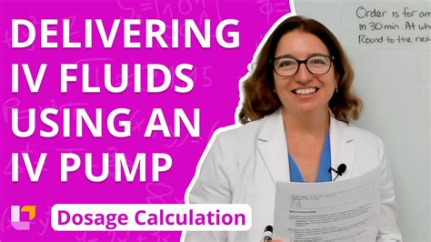 Delivering IV Fluids Using an IV Pump - Dosage Calculation Problems
