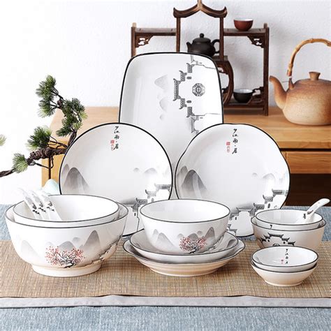 Jual MOUNTAIN Plate Bowl Ceramic Piring Saji Wadah Makan Saji Makan ...