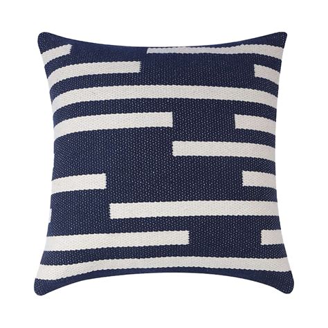 Buy Fern by HomeStop Cotton Striped Cushion Cover - 40cm x 40cm ...