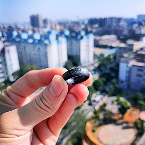 Buy Futhark Ring Nordic Viking Jewelry Black Norse Rune Rings for Men ...