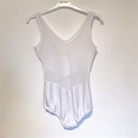 White part sheer swimming costume/bodysuit Worn only... - Depop