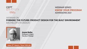 Webinar Series Admissions 2021 (BDes) - Event - CEPT