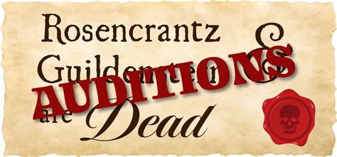 Rosencrantz & Guildenstern are Dead Auditions, 3330 Stahl Rd, Sheboygan ...