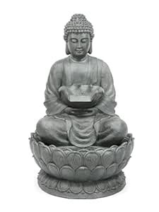 Fibreglass Buddha Statue Water Fountain for Living Room, Office, Garden ...