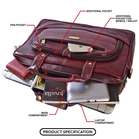 Leather Laptop Bag 36810 (BROWN) – SREELEATHERS