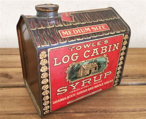 Great Inspiration Old Time Log Cabin Syrup, New!