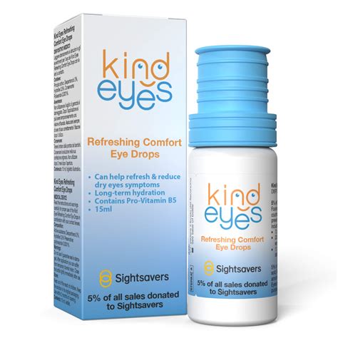 Buy Refreshing Eye Drops - Rehydrating for Dry or Tired Eyes - Kind Eyes - Water-Based ...