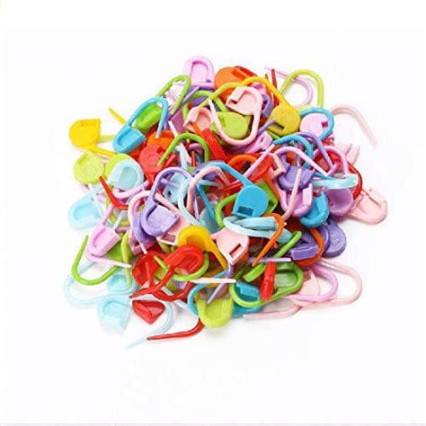 OROOBA® 20 Pcs Color Knitting Stitch Mark Crochet Locking Tool Craft ...