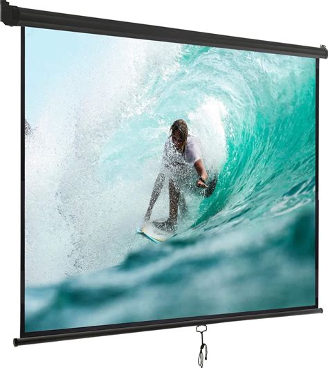 Amazon.com: SUPER DEAL 100'' 16:10 HD Projection Screen Foldable Anti ...