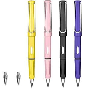 DOKMOE 4pcs Everlasting Inkless Pencils with Long Eraser, 2pcs ...