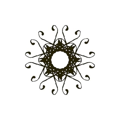Guilloche pattern rosette pattern in vector | Premium Vector