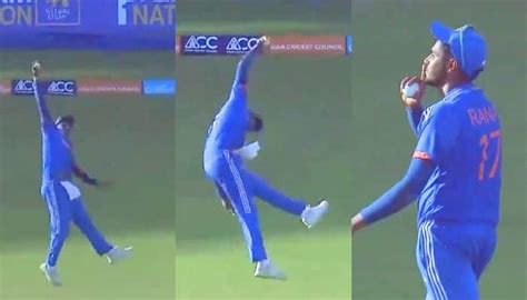 Watch: Harshit Rana Takes Superman Catch Vs Pakistan In Emerging Asia ...