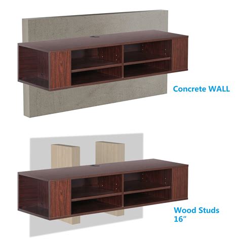 FITUEYES Floating TV Shelf Wall Mounted Entertainment Center Media ...