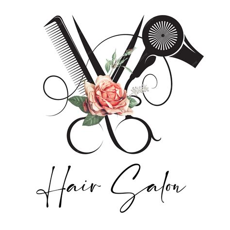 Hair salon hair artist logo | Premium Vector