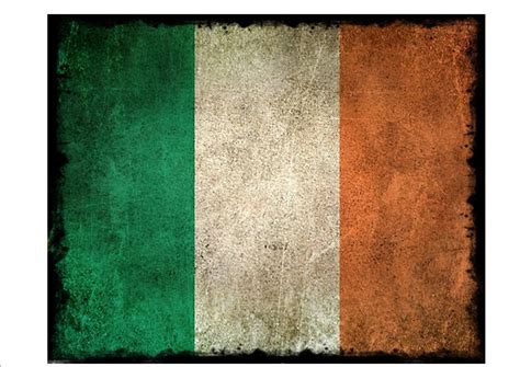 Vintage Style Aged Irish Flag Wall Plaque Sign Ireland Flag Sign - The ...