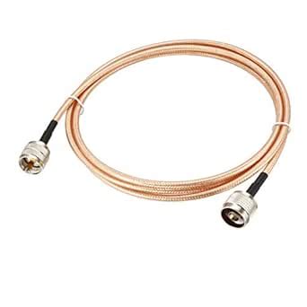 uxcell UHF (PL259) Male to N-Type Male Antenna Cable RG400 Coax Cable 1 ...