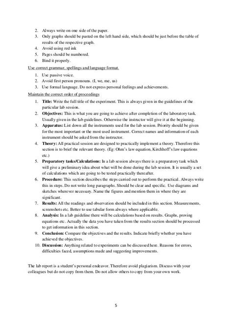 Image result for Engineering Lab Report Example