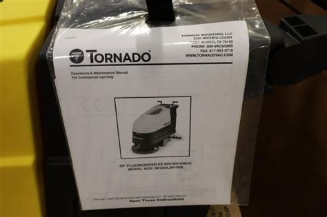 Tornado 99105A Floor Keeper EZ 20BDW/2 Walk-Behind 12-Volt Floor ...
