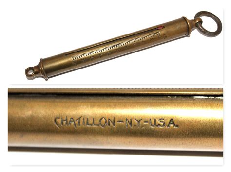 Antique Brass Scale, Chatillon Scale, Hanging Balance Spring Scale, Antique Home Decor
