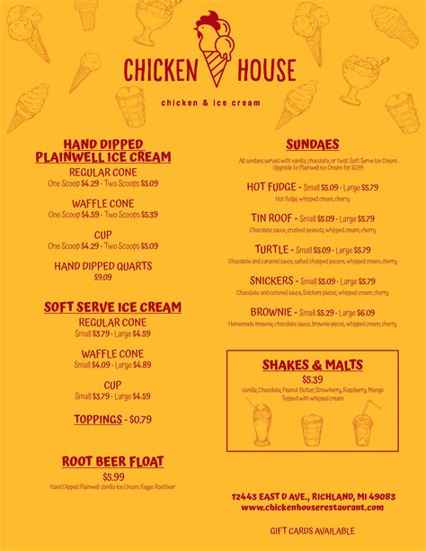Chicken House Menu And Prices at Samuel Stapleton blog