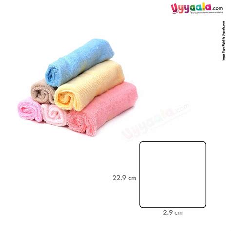 Carte Baby multi-colored Soft Terry Cotton Baby Napkins