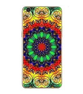 Fuson Designer Back Case Cover for Oppo R9 Plus (Rangoli Colourful ...