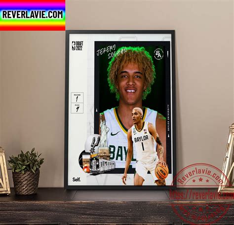 NBA 2022 NBA Draft Pick No 9 San Antonio Spurs Select Jeremy Sochan ...